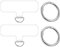 WOLMIK Universal Phone Tether Tabs, 2 Pcs Phone Lanyard Tabs Patches With 2pcs Metal Spring Rings, PVC Transparent Phone Patches for Safety Drop Protector Compatible with Most Smartphones