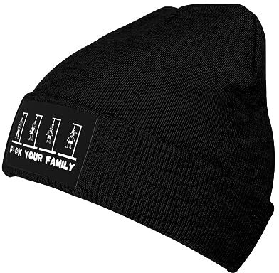 Wintermütze, FCK Eure Sticker-Family Strickmütze Warme Strick Beanie Weiche Thermo Strickmütze Für Winter Skifahren Herren