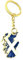 Scotland Scottish Saltire Map Outline United Kingdom Gold Country Flag Key Ring Metal Enamel Keyring