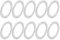 divuukyi Pedalscheiben-Set, 20 x 15 mm und 1 mm Dicke, Stahl, Pedale, Ersatz-Set für Mountainbike, 10 Stück