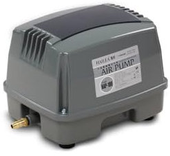 Hailea HAP-60 Air Pump - High-Performance 60L/Min Aerator for Ponds, Aquariums, and Hydroponics - Ultra-Quiet, Energy-Efficient Aluminum Alloy Design with 15-Way Manifold