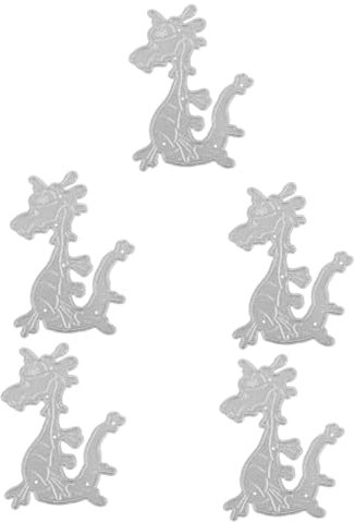 NUOBESTY 5st Drachenmesserform Puzzle Elektrische Stanzmaschine Herstellung Des Schnittladens Stirbt Für Die Kartenherstellung Schnitte Sterben Cutter Schneiden Kohlenstoffstahl Silver