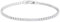 KRKC White Gold Classic Cubic Zirconia Tennis Bracelet for Women Men, Silver Diamond CZ Bracelets, 3mm 4mm Jewellery, 6.5-7.5 Inch, Gift for Girlfriend Wife Mom Birthday (3mm-White Gold, 6.5in)