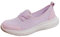 Generisch Slip On Sneaker da donna, traspiranti, in rete, leggere, senza lacci, per il fitness, da corsa, per il tempo libero, Lilla, 36 EU