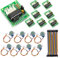 GERUI 8er Stepper Motor Schrittmotor 5V 28BYJ-48 ULN2003 und 8 Stück Treiberplatine ULN2003 für Arduino