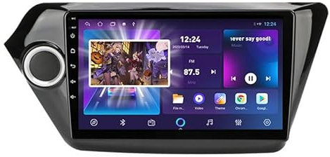 Android 14 Radio Coche 2 DIN 9 Pulgadas HD Pantalla Táctil para KIA Rio 3 2011-2016 Conectar y Usar con Bluetooth GPS Navi WiFi FM Radio Carplay Inalámbrico/Android Auto,4 Core WiFi 1G+16G