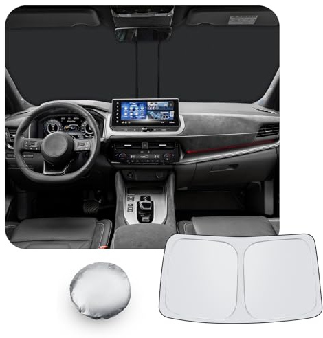 [Upgrade] CDEFG Compatible con Nissan Qashqai J12 2021-2025 2026 Parasol Parasol Parabrisas Delantero Parabrisas Auto Parasol Accesorios