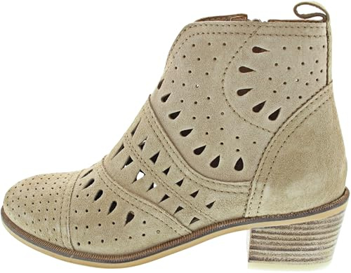 Freizeitstiefel aus Wildleder mit Absatz - 54331108 für Damen