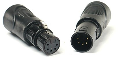Elite Core VRL VRLDMXRJ45-5P-SET 5 Pin XLR to RJ45 Adapter Set (1) Male and (1) Female
