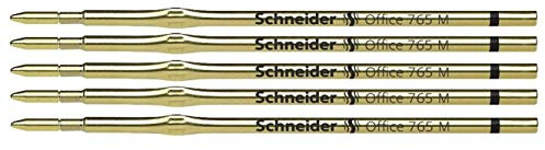 5 x Schneider Nachfüller Office 765 pte Durchschnitt schwarz