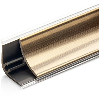 DQ-PP 3m WINKELLEISTE – Chrom – 13 x 13mm – PVC – Küchenleiste Arbeitsplatte Abschlussleiste Küchenabschlussleiste Wandabschlussleiste Tischplattenleisten