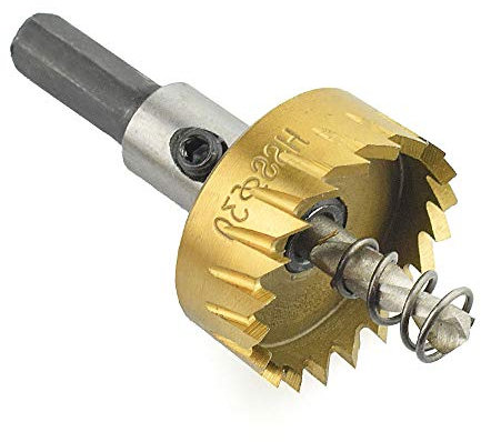 MASO - Sega a tazza da 12-65 mm in titanio HSS, set punta per trapano, strumenti per la rimozione per acciaio, acciaio inox, ferro, rame, ottone, alluminio, fibra di vetro, formica