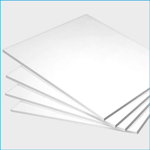 Acrylic Glass Cut Plexiglass Cut 2-8 mm Panel Clear/Transparent, Transparent
