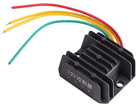Caredy Regolatore di Carica per generatore eolica, DC 12V 300W Regolatore di Carica Portatile per regolatore di Carica (monofase)