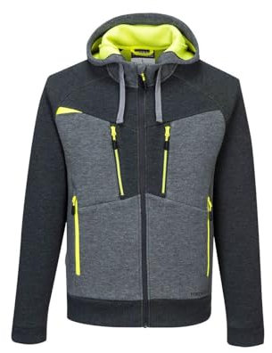 Portwest DX4 Zipped Hoodie, Size: M, Colour: Metal Grey, DX472MGRM