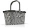 reisenthel carrybag in Zebra – Stabiler Einkaufskorb mit viel Stauraum und praktischer Innentasche – Elegantes und wasserabweisendes Design