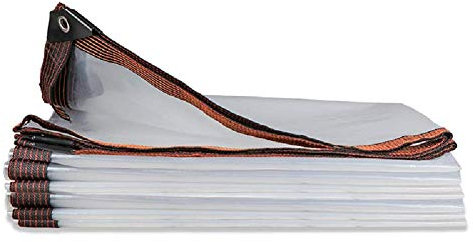 GJSN Große Heavy Duty-Plane, Plane Heavy Duty Transparent Pe | Outdoor-Regendicht Klar Tarp Für Gewächshaus Pflanze Isolierung Film | Dicker 0.13Mm, Tarpaulin Wasserdicht Schwer Duty3Mx4M,5Mx8M
