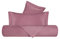 Vanità di Raso Set Copripiumino Matrimoniale, in Raso di Cotone, Sacco Copripiumino 200x250cm + 2 Federe 50x80cm, Made in Italy - Rosa Nostalgia