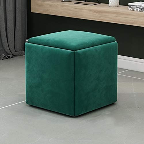 ZXF- Stapelbare Sofa Stuhl Hocker Kombination 5 In 1 Sitzwürfel Fußschemel - Atmungsaktive Wildleder Fußstütze Ottomans Home Accessoire Kreatives Würfelsofa, Gemischte Farben