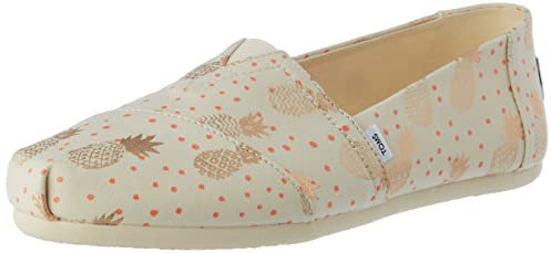 TOMS Damen Alpargata Print Flache Slipper, Ananas Natur, 36