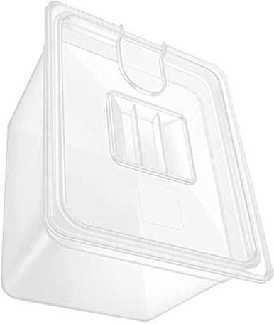 Housoutil Water Containers Water Containers Sous Vide Container Cooker Container, Holds Up to 6L of Water, With Lid and Easy Grip (Transparent) Clear Container Sous Vide Cooking Container
