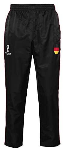 FIFA Official World Cup 2022 Training Football Tracksuit Bottoms, Youth, Germany, Age 8-10 Black