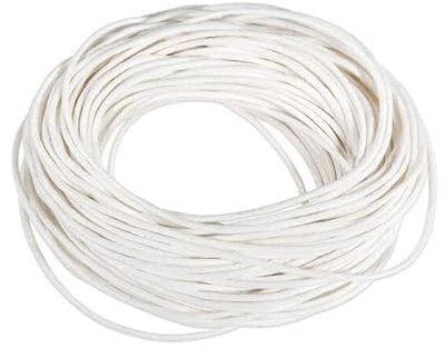 NEU Baumwoll-Kordel, Durchmesser 1mm, Länge 5m, Weiß