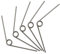 VILLFUL 5st Grifffeder Astschere Federn Austausch Scherenfeder Gartenschere Torsionsfeder V-förmige Feder Spring Wire Astschere Ersatzfedern Beschneiden Rostfreier Stahl Pruna Handlich