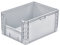 PROREGAL Euro-Norm Großbehälter Insight | HxBxT 42x60x80cm | 168 Liter | Grau | Eurobehälter, Transportbox, Transportbehälter, Stapelbehälter