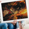 PAWCA Jujutsu Kaisen 5D Diamond Painting Kits für Erwachsene Anime, Broderie Cross Stitch Crafts Canvas Supply für Home Wall Decor（Runder Diamant30x40cm）