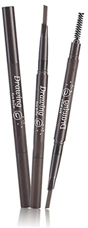 FOMIYES 2 1 Augenbrauenstift Drehen Augenbrauen-make-up Augenbrauenstifte Augenbrauenfüller Microblading-stift Kaffee Augenbrauenstift Doppelkopf Füllstoff Rotieren