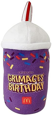 9,84'' Grimace-Plüschtiere, Kawaii Mcdonalds Lila Milchshake-Tassenkissen, Superweiches Anime-Plüschtier, Mollige Grimace-Shake-Plüschpuppe, Charaktereigenschaften Mit Stoffspielzeug Zum Sammeln