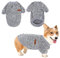 Warme Hundepullover, Hundepulli für Kleine, Mittel Hunde Hoodie Vlies Hundehoodie Winter Welpe Sweater Hundemantel Kleidung Weich Haustier Katzen Pullover für Corgi, Bulldogge, Bichon(XL/40cm, Grau)