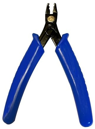 Crimping Tool Jewelry Crimper Plier Bead Crimping Pliers Jewelry Making Tool Crimping Crimper Press Pliers with PVC Handle for Beading Jewelry DIY Crafts