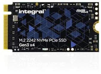 Integral SSD M.2 NVMe 2242 PCIe Gen3 x4 da 512 GB - Velocità di lettura fino a 3300 MB/s, velocità di scrittura fino a 2700 MB/s - Unità a stato solido interna. Compatibile con PC, NUC, laptop e