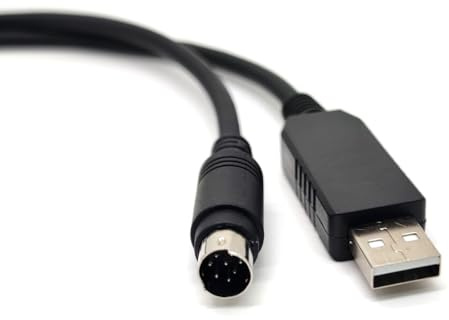 GXMRHWY Cavo da USB a Mini Din 8 Pin Maschio con Chipset Programmazione Cat Cable 1,8 Metri