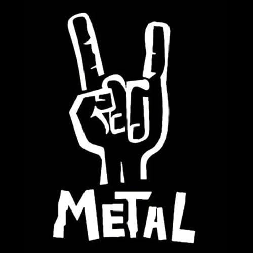 7.6CMx12.1CM Heavy Metal Sticker Vinyl Decal Electric Bass Guitar Rock Personality Autoaufkleber Zubehör Balck/sliver Motorrad Fahrrad Dreirad Kühlschrank Toilette Abziehbild Dekoration Aufkleber