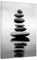 ZXHYWYM Schwarz weiße Zen Wanddekoration Spa Badezimmer Kunstdrucke schwarze Zen Steine Leinwandbild Meditationsposter für Yoga Büro Heimdekoration mit Rahmen (A (30.00 x 45.00 cms))