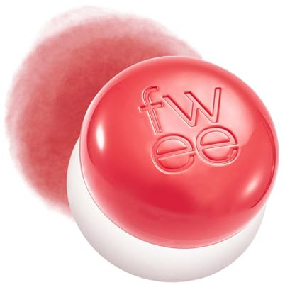 fwee Blurry Pudding Pot | Airbrushed Blush & Lip, Buildable Pigment, Long-lasting, Lightweight, Easy to Blend, Natural Soft Matte Finish - Boy (Bright Coral) | 0.17 oz