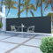 Vopese Toldo Lateral retráctil 160x500 cm Negro Toldo de Ventana Toldo Manual de Retráctil para Exterior Toldo de Balcón Ángulo Ajustable Impermeable Tela