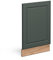 Vicco façade Fame-Line, Vert Or Campagne/Chêne de Force doré, 45 cm, PT Marbre