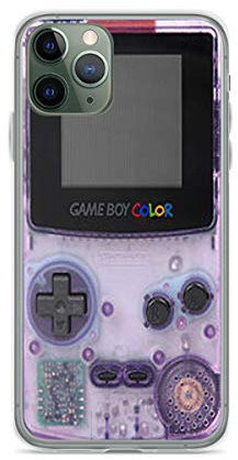Phone Case Gameboy 1 6 Purple Compatible with iPhone 11 12 13 14 15 Pro Max Mini XR SE 2022 7 8 X Xs 6S Plus For Samsung S21 S22 S23 Ultra A12 A51 A71 5G Transparent