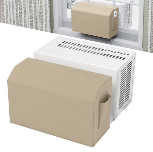Forestchill Indoor Air Conditioner Cover for U-Shaped Window AC Unit, Wind Proof & Dust Proof Window AC Cover with Storage Bag for Inside U-Shape Window Unit