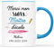 𝗖𝗔𝗗𝗘𝗔𝗨 𝗣𝗟𝗨𝗦 Mug Personnalisé Prénom - Merci Mon Super Maître d'École - Cadeau Maitre, Cadeau Fin d'Année Scolaire, Cadeau Maitre d'École Fin d'Année, Mug Personnalisé Maitre