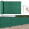 Telo per Balcone Ringhiera 400 x 65 cm Raggi UV Antistrappo Antivento, Frangivento Recinzione Copertura, per Giardino Esterno, Verde Scuro