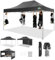 COBIZI Pavillon 3x4,5 wasserdicht stabil Winterfest 3.0, Faltpavillon 3x4,5 Partyzelt, Gartenpavillon UV Schutz mit 3 Seitenteilen Festival Partyzelt Sonnenschutz Pavillon, Schwarz