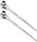 fifibang 2 Stück Gerüstbauratsche 19/22 mm+17/19mm, Gerüstbauknarre Ratschenschlüssel, rechts/links umschaltbar Gerüstbauknarre, Gerüstratsche Gerüstbauer-Ratsche mit CR-V-Gerüstschlüssel