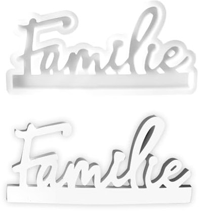 Gipsformen Zum Gießen, Silikonform Hochzeit/Geburtstag, Gießformen für Gips/Sojawachs, Kerzenformen DIY 3D Silikonformen für Kerzenhalter,Silikongießform(Familie)