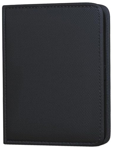 Sammelalbum sammelkarten album 9 Tasche 540 karten Hochwertiges PU Leder mit Reißverschluss zur Aufbewahrung von TCG-Karten (Schwarz)