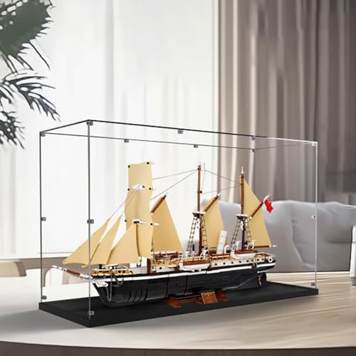 Acrylic Display Case for Lego 10335 Endurance Expedition Ship Model, Dustproof Storage Box, Transparent, Compatible (Only Case, No Model) (3mm)